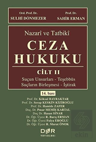 Nazari ve Tatbiki Ceza Hukuku Cilt 2