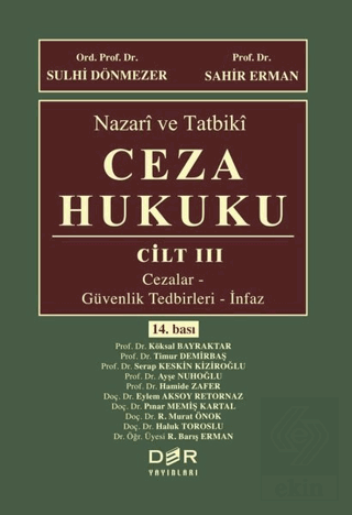 Nazari ve Tatbiki Ceza Hukuku Cilt: 3