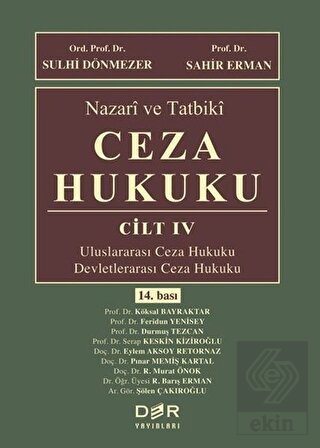 Nazari ve Tatbiki Ceza Hukuku Cilt 4