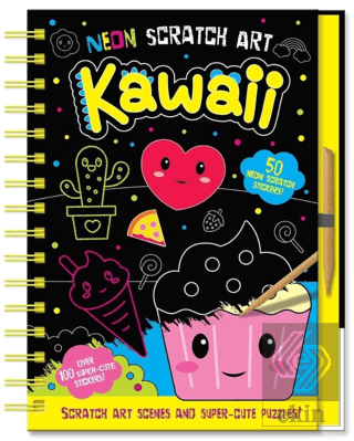 Neon Scratch Art - Kawaii