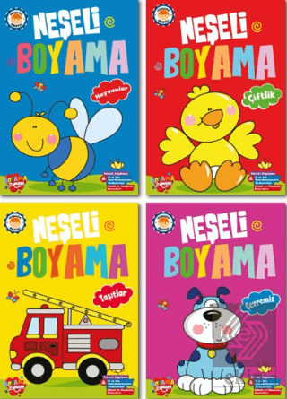 Neşeli Boyama - 4 Kitap Takım