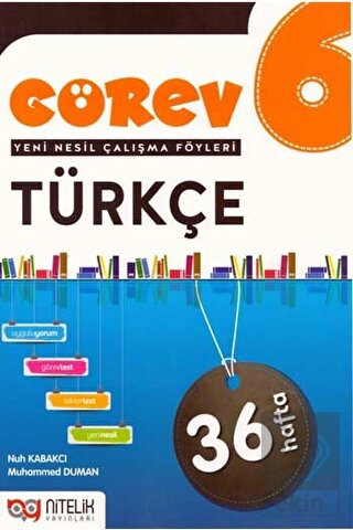 Nitelik Yayınları 6.Sınıf Görev Türkçe Çalışma Föy