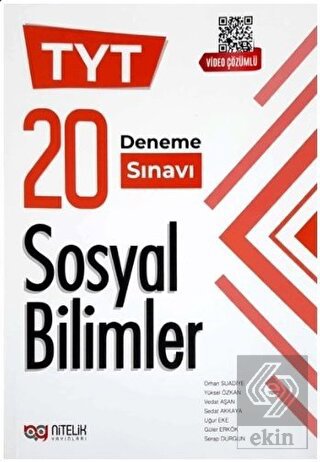 Nitelik YKS TYT Sosyal Bilimler 20 Deneme Video Çö