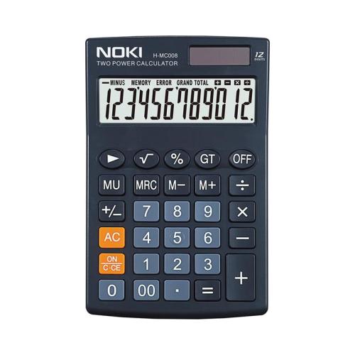 NOKİ HESAP MAKİNESİ SİYAH H-MC008