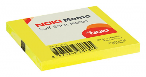 Noki Memo Stick 75X75 Limon Sarısı