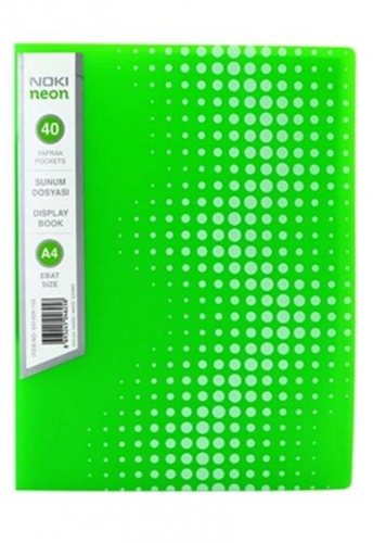 Noki Neon Seri Sunum Dosyası 40 Yaprak Yeşil