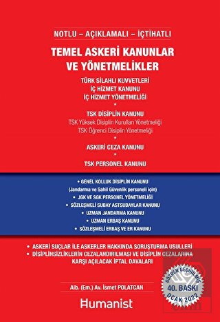 Notlu Askeri Kanunlar ve Yönetmelikler