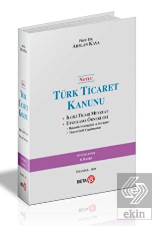 Notlu Türk Ticaret Kanunu
