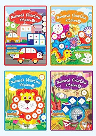 Numaraları Çıkartma Kitabım (4 Kitap Takım)