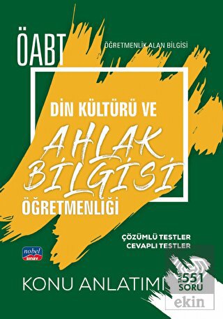 ÖABT Din Kültürü ve Ahlak Bilgisi Öğretmenliği - Ö