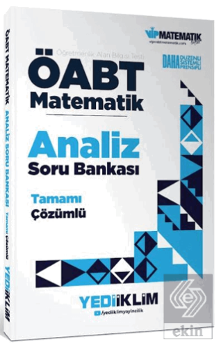 ÖABT Matematik Öğretmenliği Analiz Tamamı Çözümlü Soru Bankası