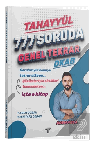 ÖABT MEB - AGS 777 Soruda Genel Tekrar Soru Bankası Çözümlü