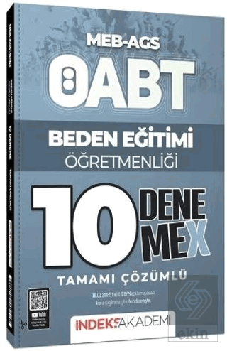 ÖABT MEB-AGS Beden Eğitimi Öğretmenliği 10 Deneme X Çözümlü