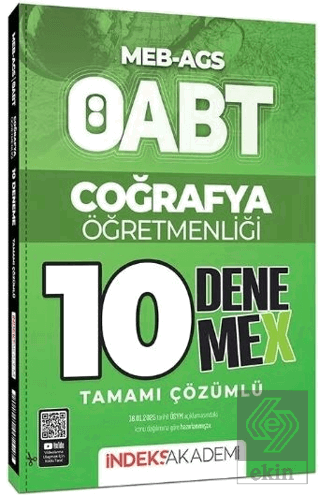 ÖABT MEB-AGS Coğrafya Öğretmenliği 10 DenemeX Çözümlü