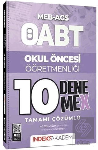 ÖABT MEB-AGS Okul Öncesi Öğretmenliği 10 DenemeX Çözümlü