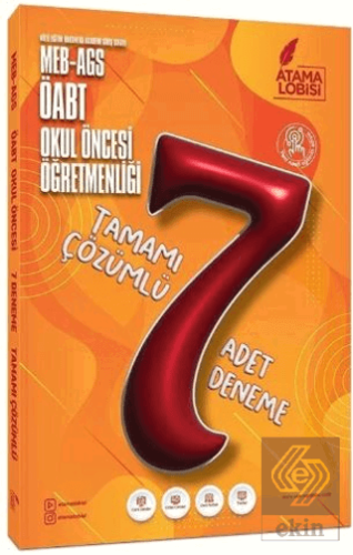 ÖABT MEB-AGS Okul Öncesi Öğretmenliği 7 Deneme Çözümlü