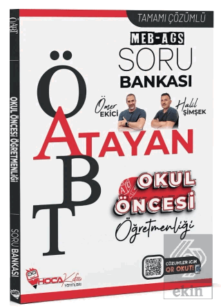 ÖABT MEB-AGS Okul Öncesi Öğretmenliği Atayan Soru Bankası Çözümlü