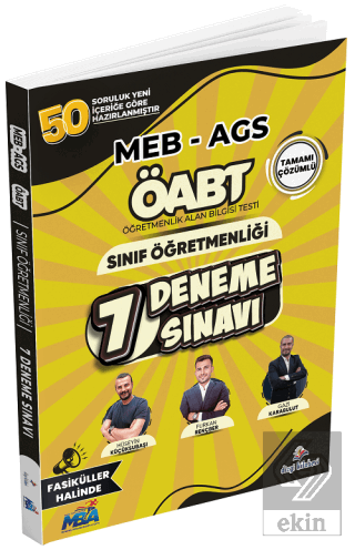 ÖABT MEB-AGS Sınıf Öğretmenliği 7 Deneme Fasikül Çözümlü