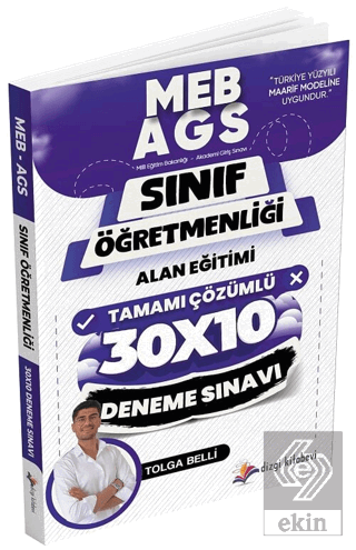 ÖABT MEB-AGS Sınıf Öğretmenliği Alan Eğitimi 30x10 Deneme Çözümlü