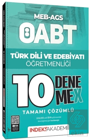 ÖABT MEB-AGS Türk Dili ve Edebiyatı Öğretmenliği 10 DenemeX Çözümlü