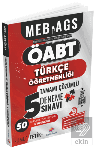 ÖABT MEB-AGS Türkçe Öğretmenliği 5 Deneme Çözümlü