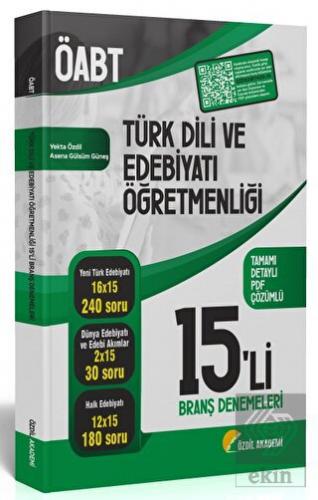 ÖABT Türk Dili ve Edebiyatı 15' li Deneme Çözümlü
