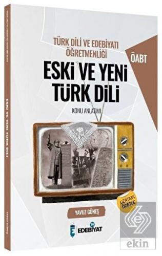 ÖABT Türk Dili ve Edebiyatı Eski ve Yeni Türk Dili