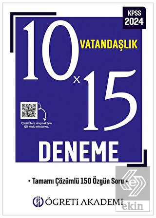 Öğreti Akademi 15X5 Vatandaşlık Deneme