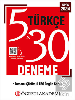 Öğreti Akademi 30X5 Türkçe Deneme