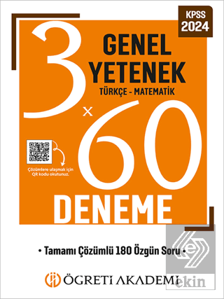Öğreti Akademi 3X60 Genel Yetenek Deneme (Türkçe-m