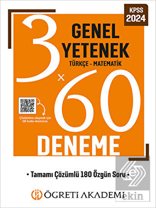Öğreti Akademi 3X60 Genel Yetenek Deneme (Türkçe-m