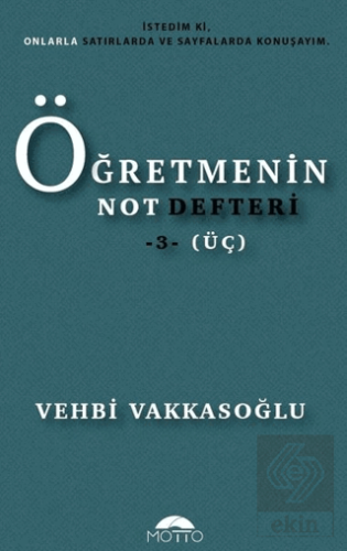 Öğretmenin Not Defteri 3 (Üç)