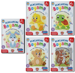 Okul Öncesi Rengarenk Boyama Seti - 5 Kitap Takım