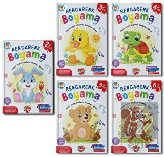 Okul Öncesi Rengarenk Boyama Seti - 5 Kitap Takım