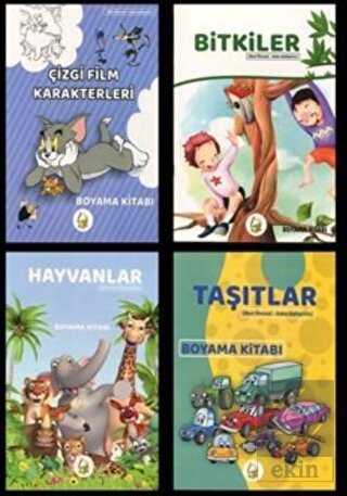 Okul Öncesi Zeka Geliştirici Boyama Seti (4 Kitap
