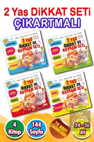 Okul Öncesine İlk Adım - 2 Yaş Dikkat ve Kavram Geliştirici Etkinlik S