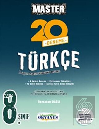Okyanus 8.Sınıf Master 20 Türkçe Deneme