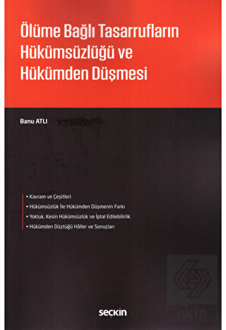 Ölüme Bağlı Tasarrufların Hük.Ve Hükümden Düşmesi