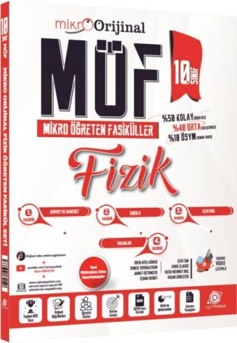 Orijinal Mikro 10. Sınıf Fizik MÖF Mikro Öğreten 4 lü Fasikül Seti