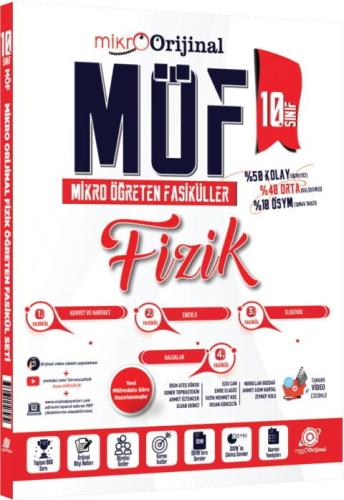 Orijinal Mikro 10. Sınıf Fizik MÖF Mikro Öğreten 4 lü Fasikül Seti Ahm