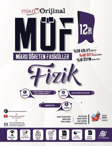 Orijinal Mikro 12. Sınıf Fizik MÖF Mikro Öğreten 3 lü Fasikül Seti