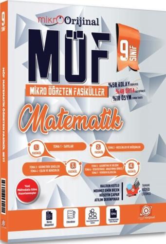 Orijinal Mikro 9. Sınıf Matematik MÖF Mikro Öğreten 4 lü Fasikül Seti