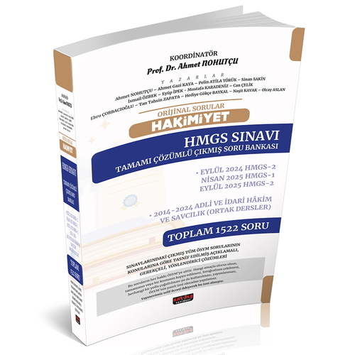 Orijinal Sorular HAKİMİYET Adli Hakimlik Sınavı Çıkmış Soru Bankası Se