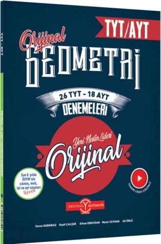 Orijinal Yayınları TYT AYT Geometri 26 TYT 18 AYT Deneme