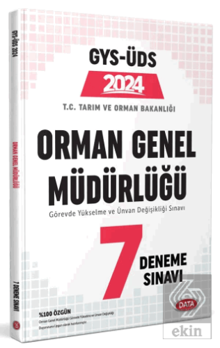 Orman Genel Müdürlüğü GYS-ÜDS 7 Deneme Sınavı