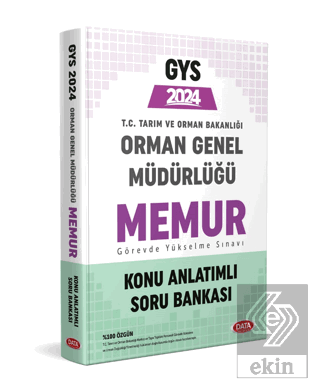 Orman Genel Müdürlüğü Memur GYS Konu Anlatımlı Sor