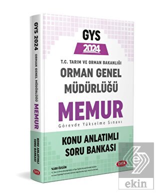 Orman Genel Müdürlüğü Memur GYS Konu Anlatımlı Sor