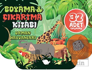 Orman Hayvanları Boyama ve Çıkartma Kitabı