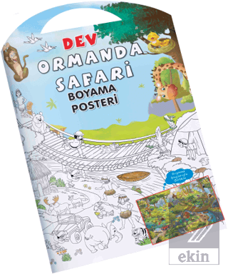 Ormanda Safari Dev Boyama Posteri