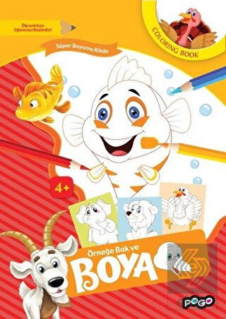 Süper Boyama Kitabı - Turuncu